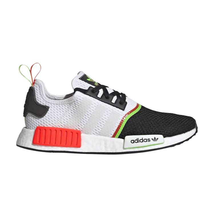 Кроссовки adidas NMD_R1 'White Solar Green', белый
Кроссовки adidas NMD_R1 'White Solar Green', белый