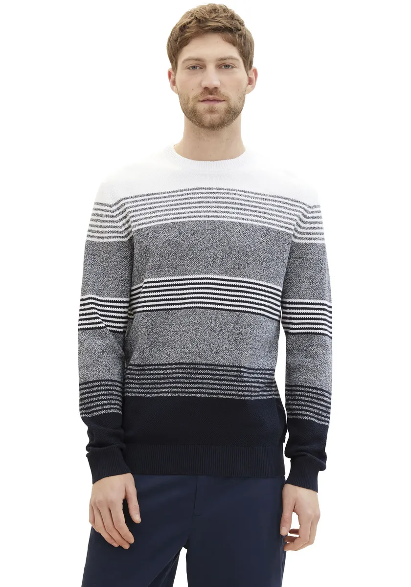 Полосатый свитер TOM TAILOR с полосатым узором, цвет Navy White Stripe Design
Полосатый свитер TOM TAILOR с полосатым узором, цвет Navy White Stripe Design