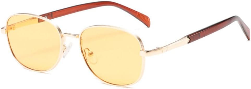 Ретро-солнцезащитные очки в металлической оправе для женщин, модные прозрачные линзы цвета океана, защита от УФ-излучения UV400, мужские солнцезащитные очки в стиле панк TYUVIVO, Golden Yellow
Ретро-солнцезащитные очки в металлической оправе для женщин, модные прозрачные линзы цвета океана, защита от УФ-излучения UV400, мужские солнцезащитные очки в стиле панк TYUVIVO, Golden Yellow