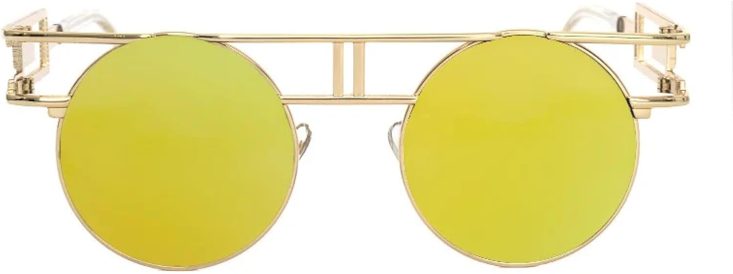 Круглые солнцезащитные очки из сплава для женщин и мужчин, модные, с большими зеркальными оправами, в стиле стимпанк, с защитой от УФ-излучения UV400 TKKTLLT, C4gold Mirror
Круглые солнцезащитные очки из сплава для женщин и мужчин, модные, с большими зеркальными оправами, в стиле стимпанк, с защитой от УФ-излучения UV400 TKKTLLT, C4gold Mirror