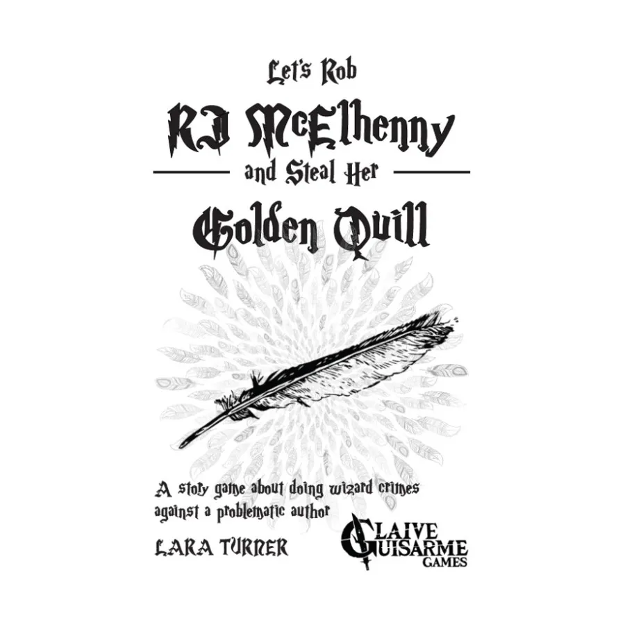 Let's Rob RJ McElhenny and Steal Her Golden Quill, Role Playing Games (Glaive Guisarme Games), мягкая обложка
Let's Rob RJ McElhenny and Steal Her Golden Quill, Role Playing Games (Glaive Guisarme Games), мягкая обложка