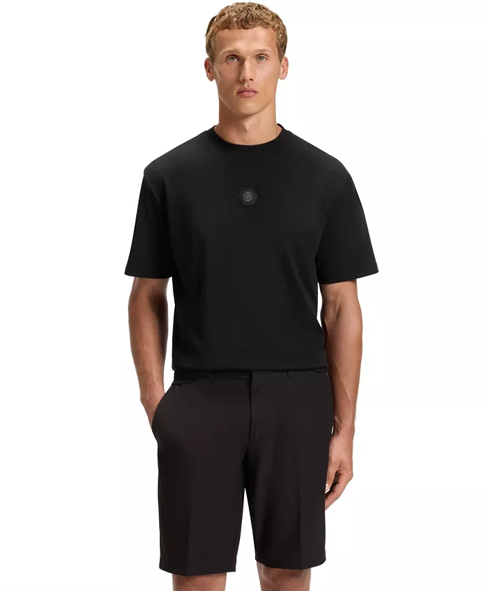 Мужская футболка Double B Monogram из хлопкового джерси Hugo Boss, черный
Мужская футболка Double B Monogram из хлопкового джерси Hugo Boss, черный
