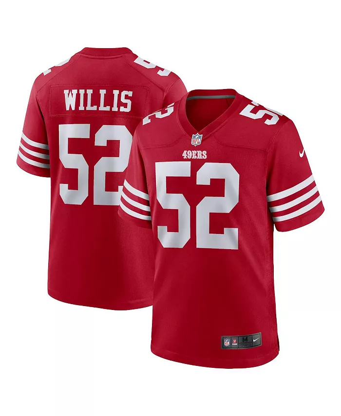 Мужская игровая футболка Patrick Willis цвета scarlet команды San Francisco 49ers для вышедшего на пенсию игрока Nike
Мужская игровая футболка Patrick Willis цвета scarlet команды San Francisco 49ers для вышедшего на пенсию игрока Nike