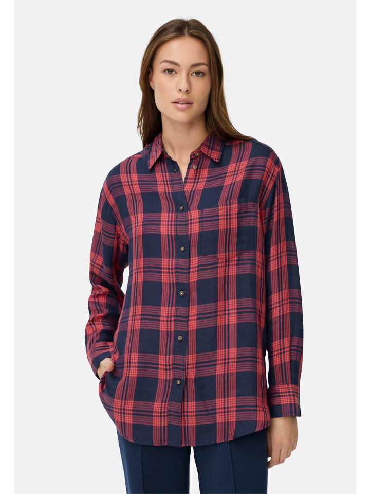 Блузка из смеси лиоцелла и льна синего и красного цветов. Camel Active
Блузка из смеси лиоцелла и льна синего и красного цветов. Camel Active