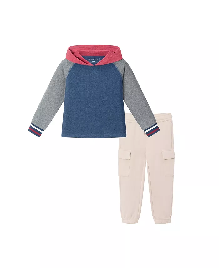 Детский комплект для мальчиков: худи с капюшоном и джоггеры из джерси Andy & Evan, красный
Детский комплект для мальчиков: худи с капюшоном и джоггеры из джерси Andy & Evan, красный