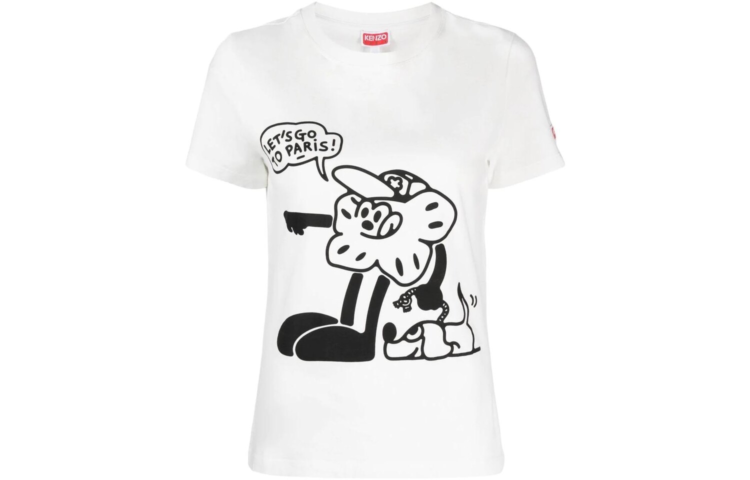 Футболка женская Kenzo с рисунком, белый / черный
Футболка женская Kenzo с рисунком, белый / черный