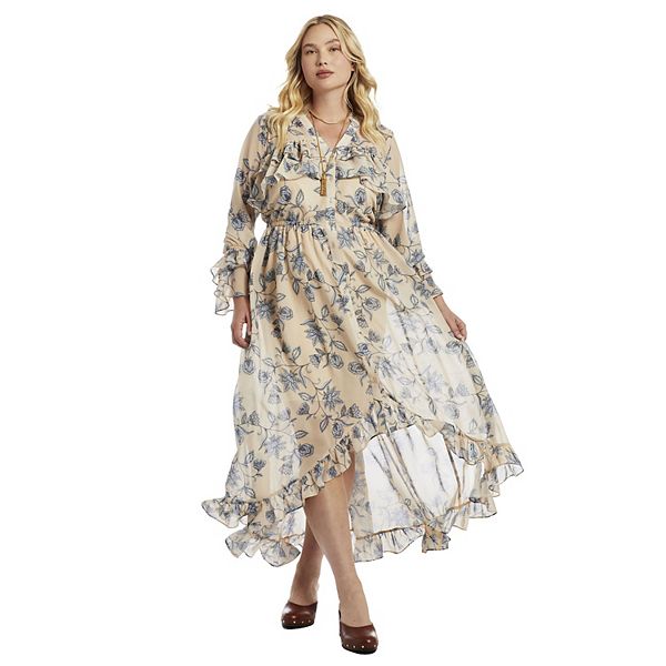 Платье-рубашка макси с рюшами June + vie plus size June & Vie
Платье-рубашка макси с рюшами June + vie plus size June & Vie