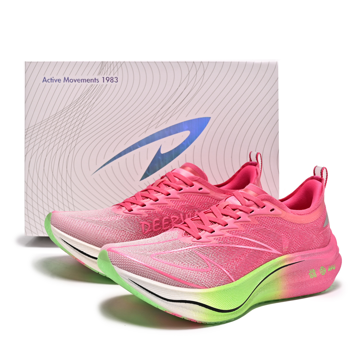 DEERWAY Амортизирующие нескользящие беговые кроссовки с низким верхом и технологией полноразмерной карбоновой пластины Unisex White Rainbow в цвете сливово-розовый зеленый
DEERWAY Амортизирующие нескользящие беговые кроссовки с низким верхом и технологией полноразмерной карбоновой пластины Unisex White Rainbow в цвете сливово-розовый зеленый