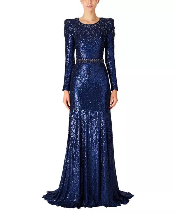 Платье из Джорджии, украшенное пайетками Jenny Packham, синий
Платье из Джорджии, украшенное пайетками Jenny Packham, синий