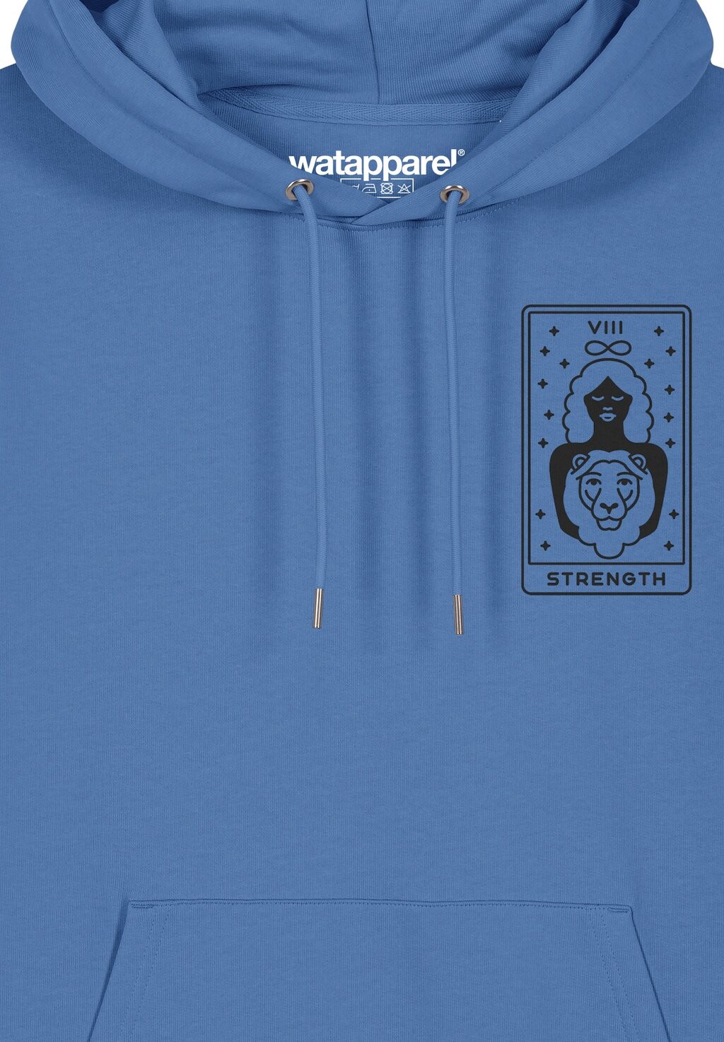 Толстовка с капюшоном TAROT STRENGTH watapparel, светло-голубой
Толстовка с капюшоном TAROT STRENGTH watapparel, светло-голубой