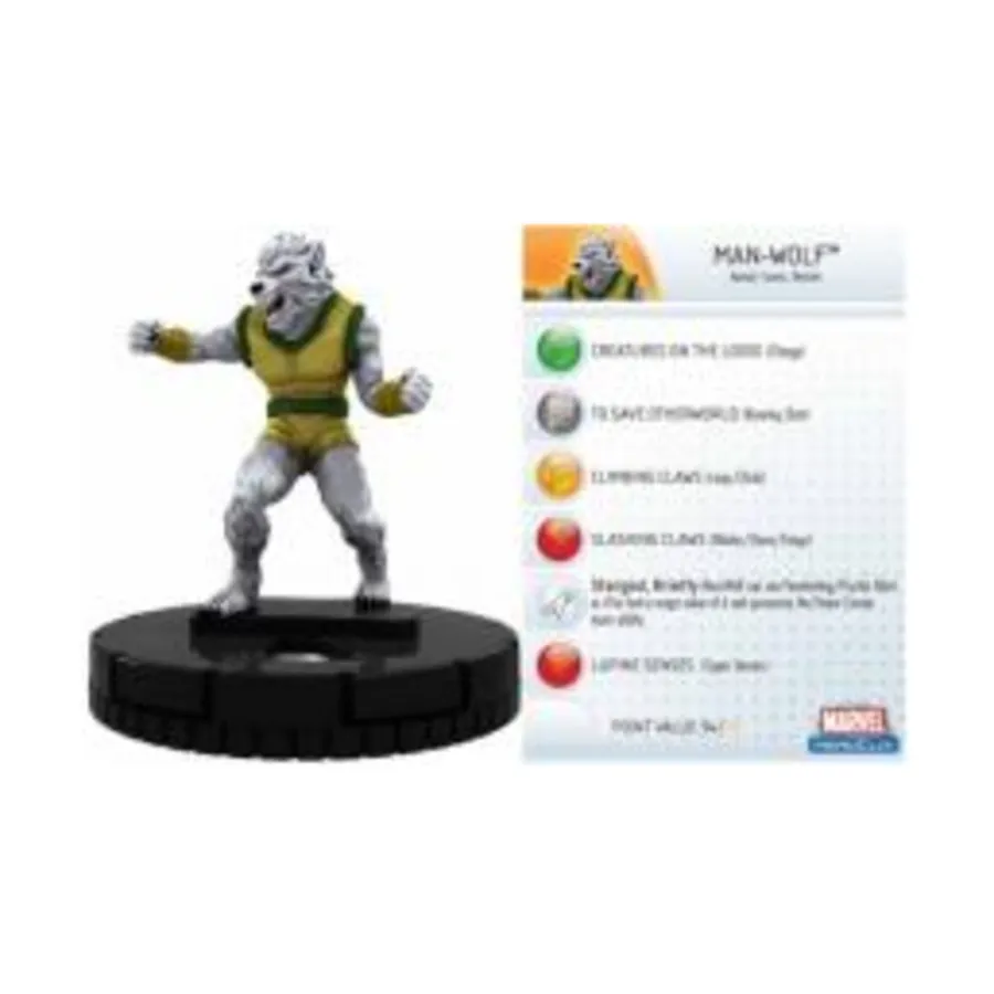 Человек-Волк (С), Marvel HeroClix - Incredible Hulk - Singles
Человек-Волк (С), Marvel HeroClix - Incredible Hulk - Singles
