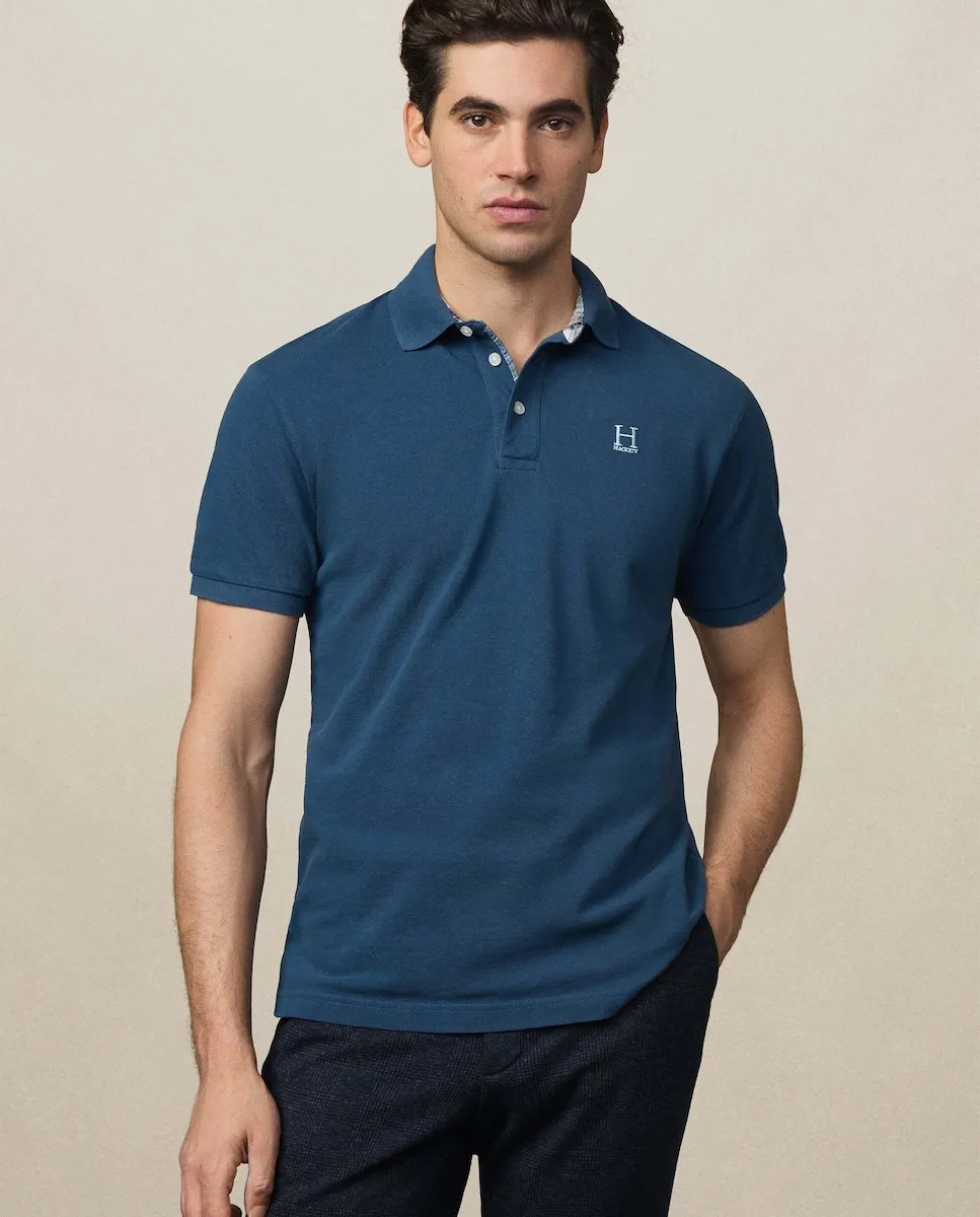 Мужская поло с коротким рукавом в клетку мадрас классического кроя Hackett, индиго
Мужская поло с коротким рукавом в клетку мадрас классического кроя Hackett, индиго