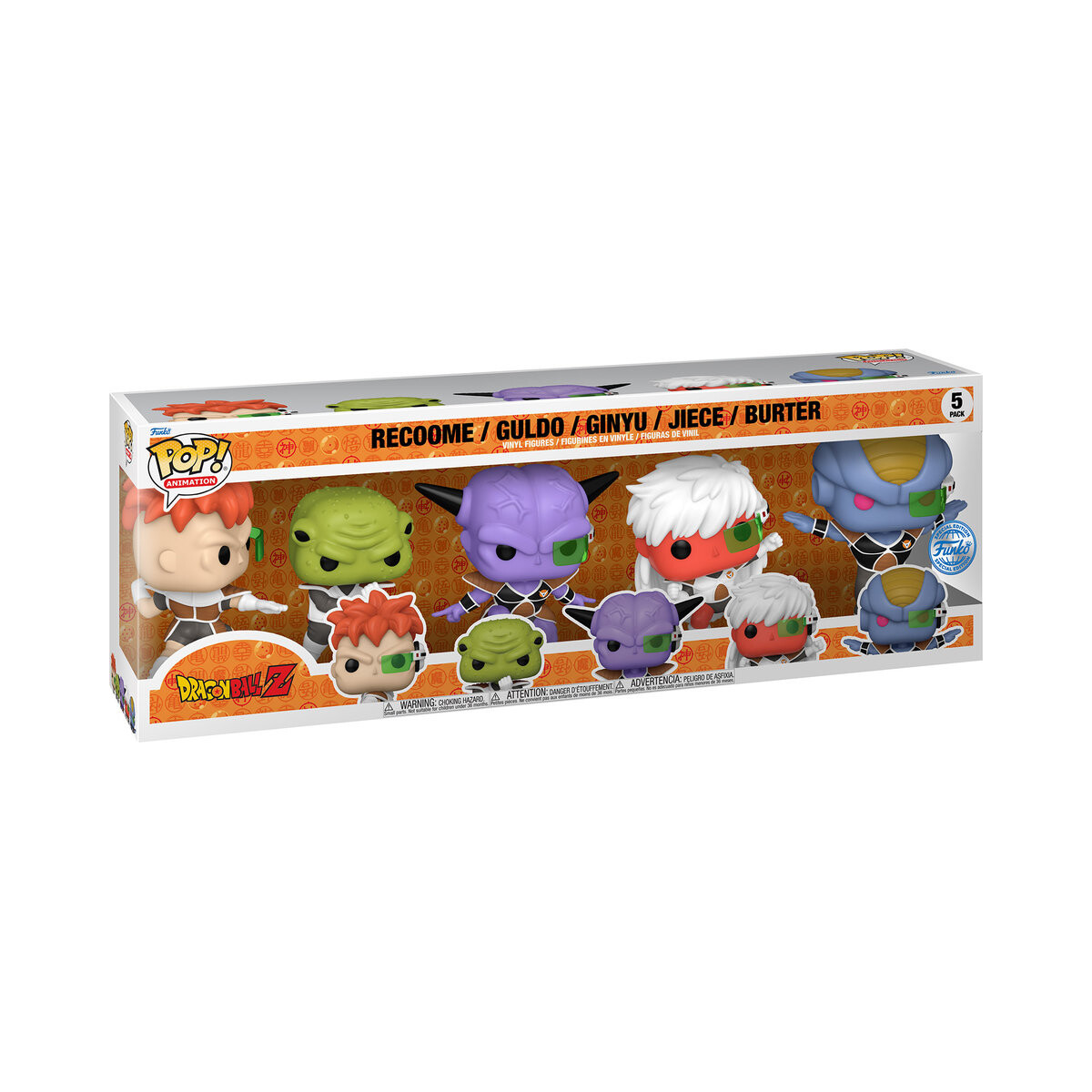Funko POP! Аниме, коллекционная фигурка, Dragon Ball Z, Recoome/Guldo/Ginyu/Jiece/Burter, 5шт 
Funko POP! Аниме, коллекционная фигурка, Dragon Ball Z, Recoome/Guldo/Ginyu/Jiece/Burter, 5шт