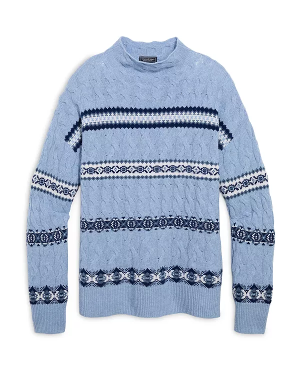 Свитер с высоким воротником Vineyard Vines, синий
Свитер с высоким воротником Vineyard Vines, синий