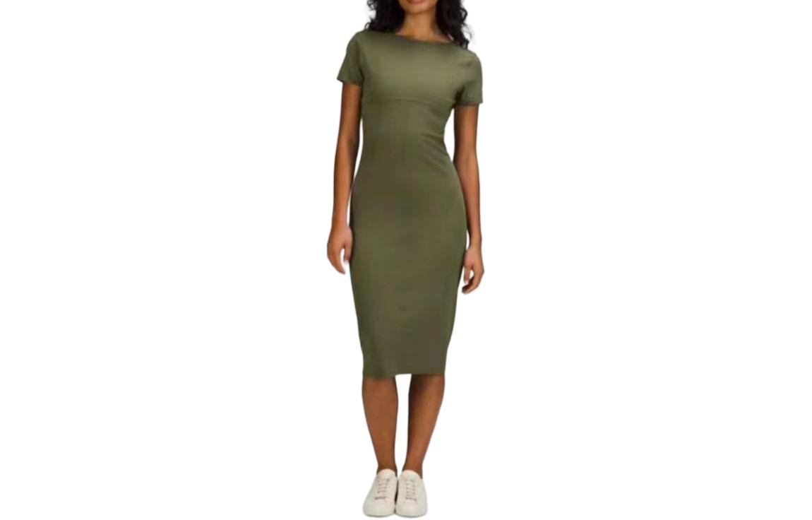 Женское платье с коротким рукавом Lululemon, коричневый
Женское платье с коротким рукавом Lululemon, коричневый