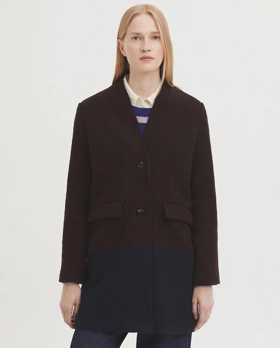 Женское пальто из шерстяной ткани с выточками и передними карманами Nice Things, коричневый
Женское пальто из шерстяной ткани с выточками и передними карманами Nice Things, коричневый