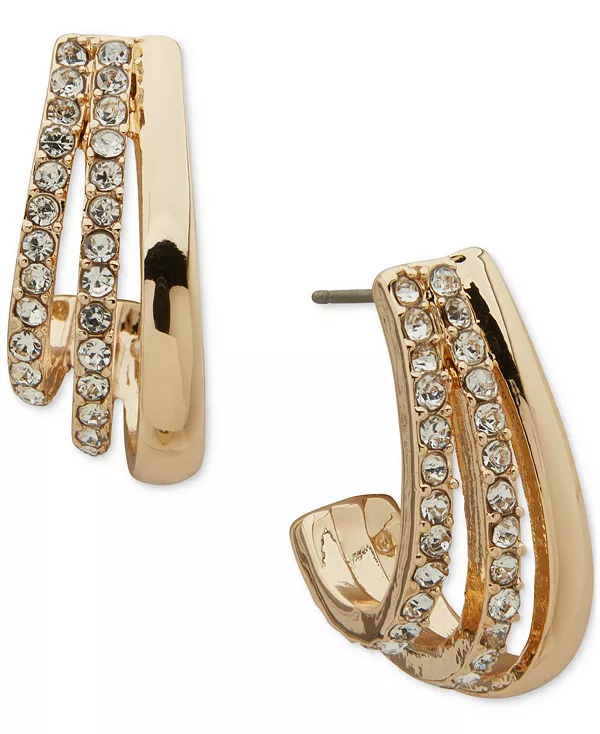 Серьги-Кольца с тремя рядами кристаллов золотистого оттенка Anne Klein, crystal
Серьги-Кольца с тремя рядами кристаллов золотистого оттенка Anne Klein, crystal