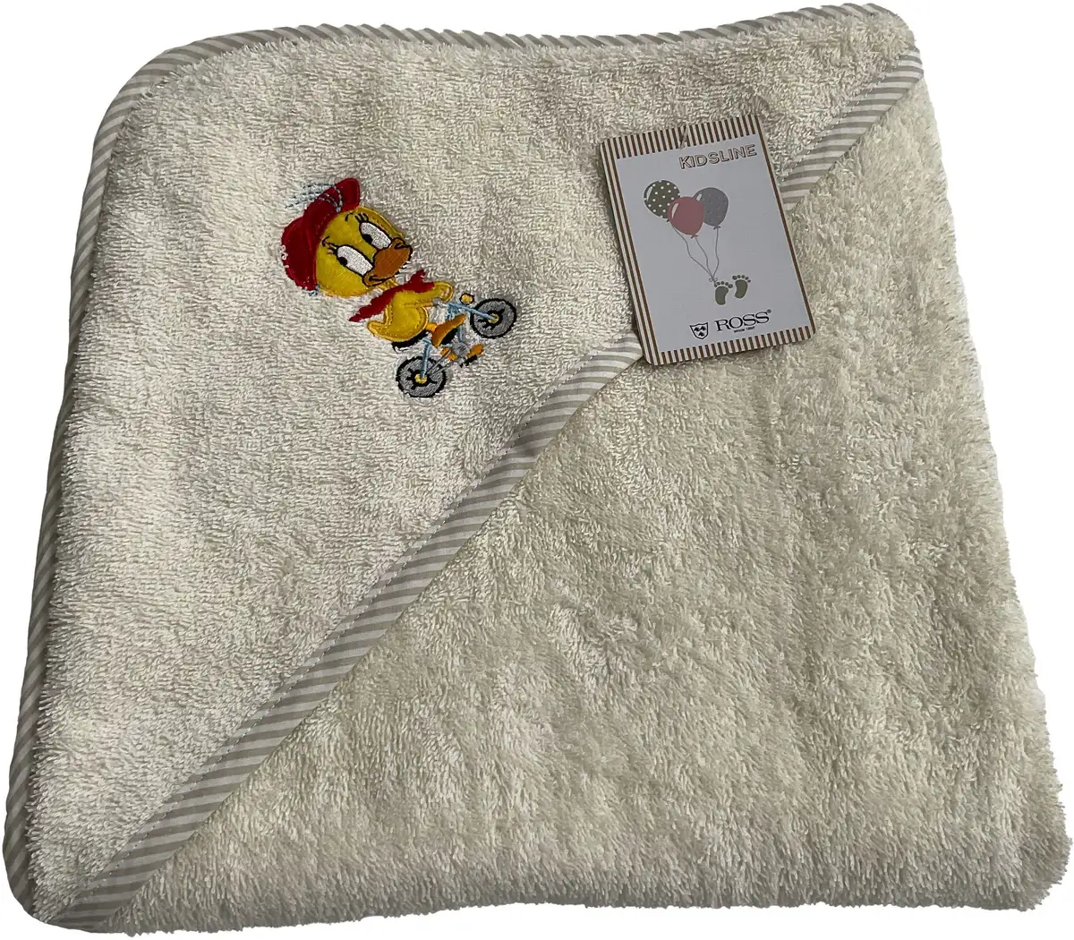 Полотенце ROSS с капюшоном "KIDSLINE", (1 шт.), 100% хлопок 100х100 см (1 шт.), цвет Off White
Полотенце ROSS с капюшоном "KIDSLINE", (1 шт.), 100% хлопок 100х100 см (1 шт.), цвет Off White