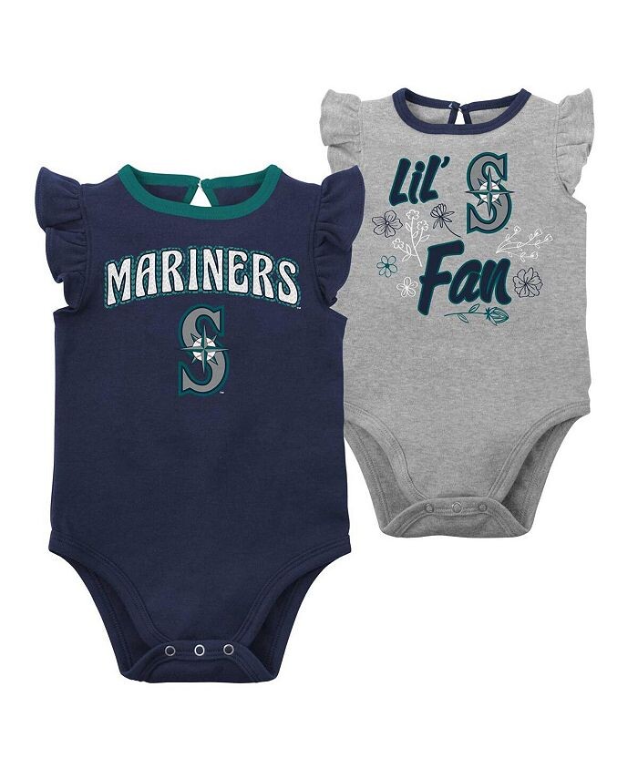 Набор из двух боди Seattle Mariners Little Fan темно-синего, серо-хизерового цвета для новорожденных Outerstuff, синий
Набор из двух боди Seattle Mariners Little Fan темно-синего, серо-хизерового цвета для новорожденных Outerstuff, синий