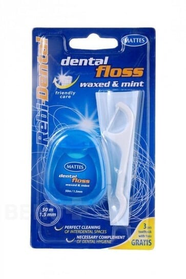 Зубная нить с ментолом, 50 м Mattes, Синий, Зубная нить с ментолом, 50 м Mattes
Зубная нить с ментолом, 50 м Mattes, Синий, Зубная нить с ментолом, 50 м Mattes