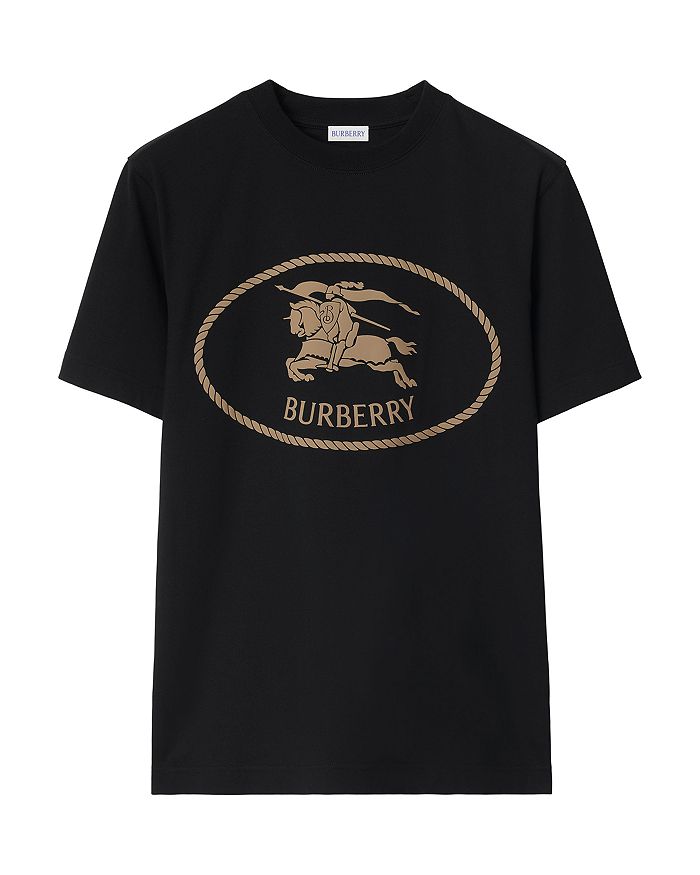 Футболка Seth Slim Fit с графическим логотипом Burberry, черный 
Футболка Seth Slim Fit с графическим логотипом Burberry, черный