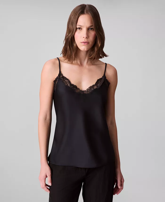 Женская майка с V-образным вырезом и кружевной отделкой Calvin Klein, черный
Женская майка с V-образным вырезом и кружевной отделкой Calvin Klein, черный
