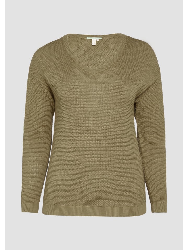 Вязаный свитер цвета 7854_оливковый QS
Вязаный свитер цвета 7854_оливковый QS