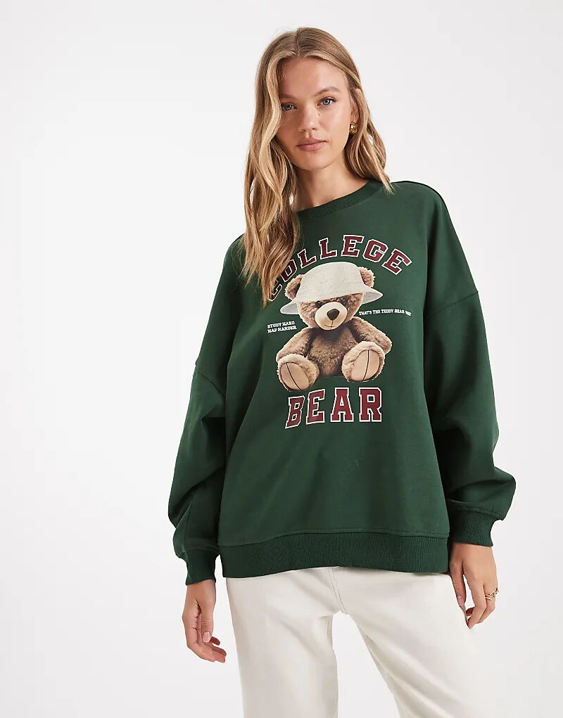 ONLY большой свитшот с принтом плюшевого мишки темно-зеленого цвета
ONLY большой свитшот с принтом плюшевого мишки темно-зеленого цвета