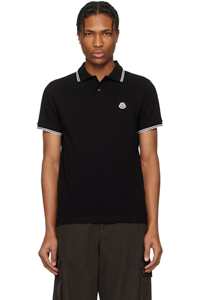 Поло из хлопкового пике с черной полосатой отделкой Moncler
Поло из хлопкового пике с черной полосатой отделкой Moncler