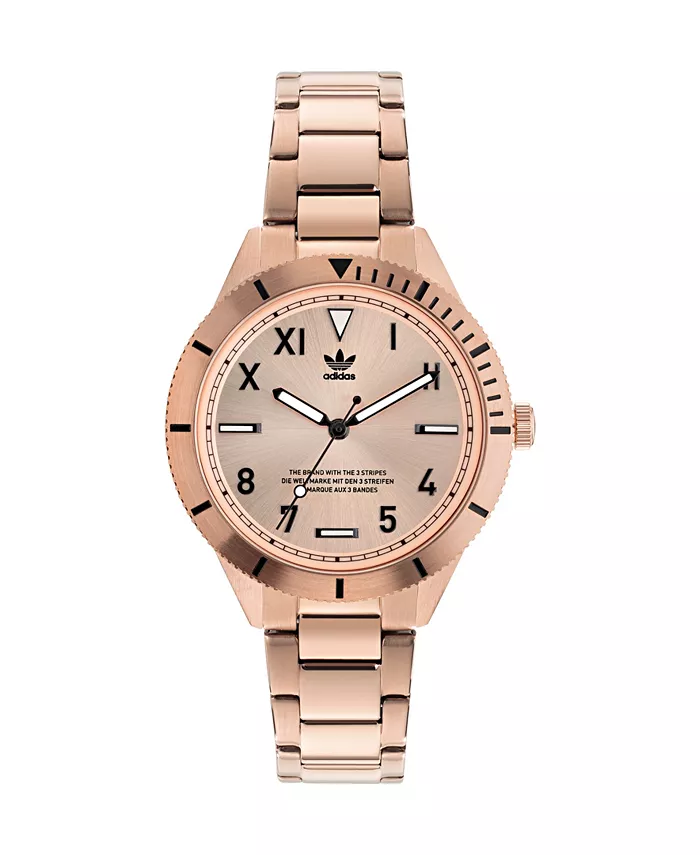 Унисекс часы на браслете Three Hand Edition Three Small Rose с позолоченным корпусом из нержавеющей стали, 36 мм adidas
Унисекс часы на браслете Three Hand Edition Three Small Rose с позолоченным корпусом из нержавеющей стали, 36 мм adidas