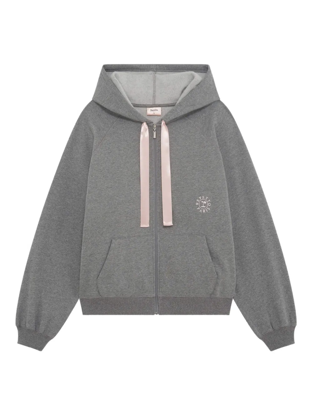Толстовка на молнии с атласной отделкой Repetto, серый
Толстовка на молнии с атласной отделкой Repetto, серый
