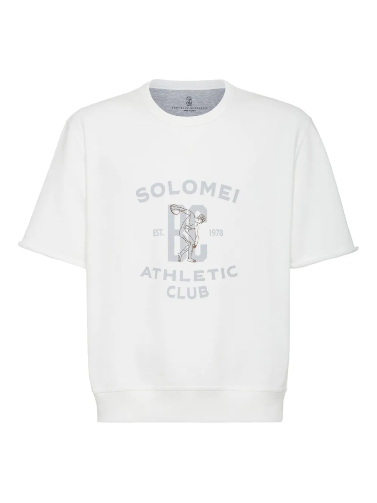 Футболка из хлопка с графическим принтом Brunello Cucinelli, белый
Футболка из хлопка с графическим принтом Brunello Cucinelli, белый