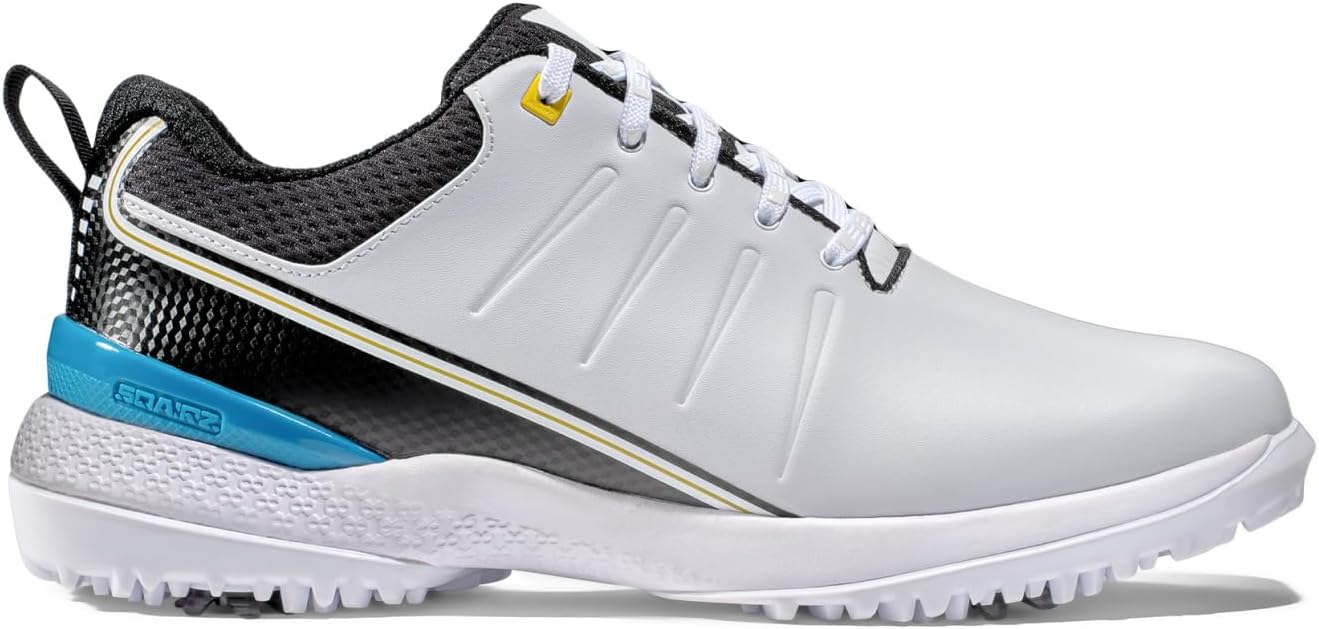 Мужские гольф-кроссовки SQAIRZ SPEED2 LT, разработаны для равновесия и производительности, водонепроницаемые гольф-кроссовки с заменяемыми шипами, белый/черный/бирюзовый
Мужские гольф-кроссовки SQAIRZ SPEED2 LT, разработаны для равновесия и производительности, водонепроницаемые гольф-кроссовки с заменяемыми шипами, белый/черный/бирюзовый