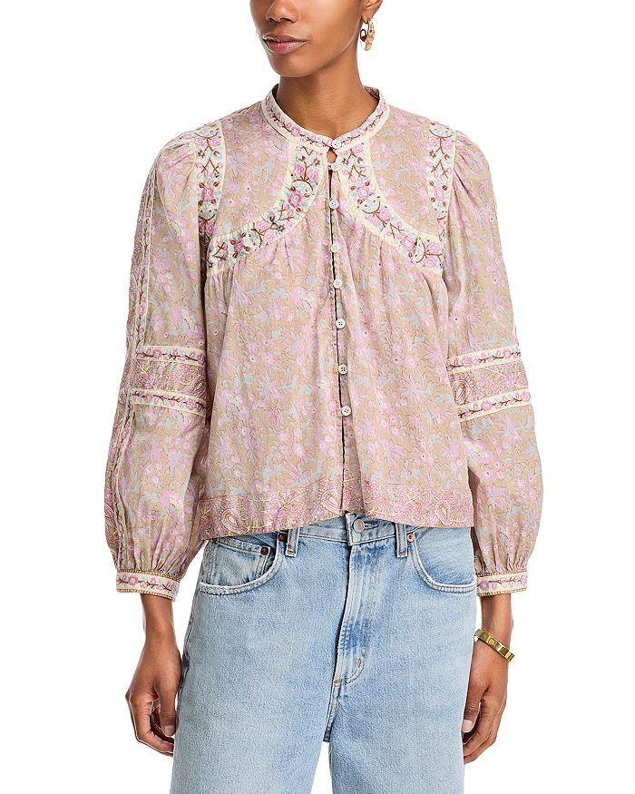 Блузка с принтом Gisela Sea, розовый 
Блузка с принтом Gisela Sea, розовый