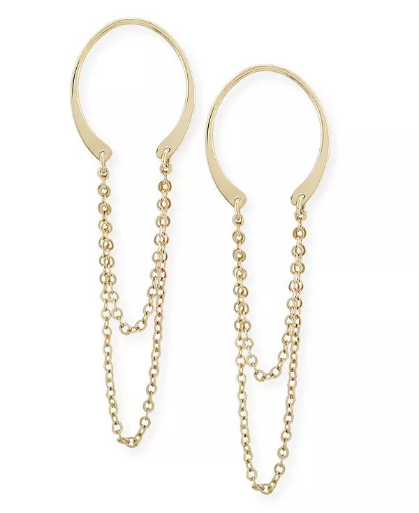 Серьги-Подковы в оправе из 14-каратного золота Macy'S, gold
Серьги-Подковы в оправе из 14-каратного золота Macy'S, gold