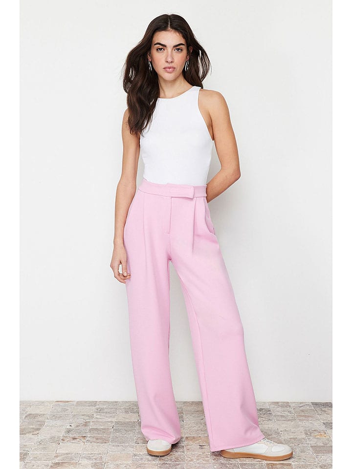 Тканевые брюки trendyol, розовый
Тканевые брюки trendyol, розовый