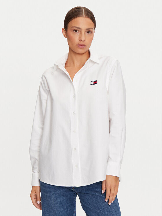 Рубашка свободного кроя Tommy Jeans, белый
Рубашка свободного кроя Tommy Jeans, белый