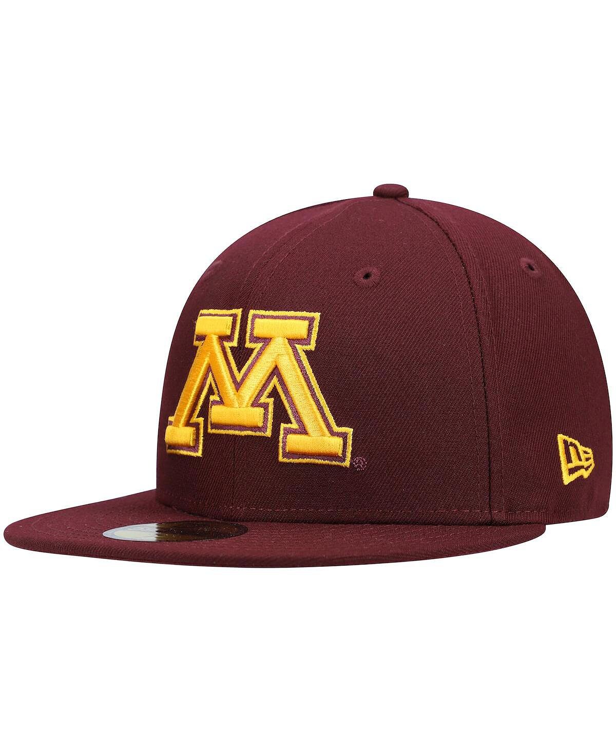 Мужская темно-бордовая приталенная шляпа с логотипом Minnesota Golden Gophers 59FIFTY New Era
Мужская темно-бордовая приталенная шляпа с логотипом Minnesota Golden Gophers 59FIFTY New Era