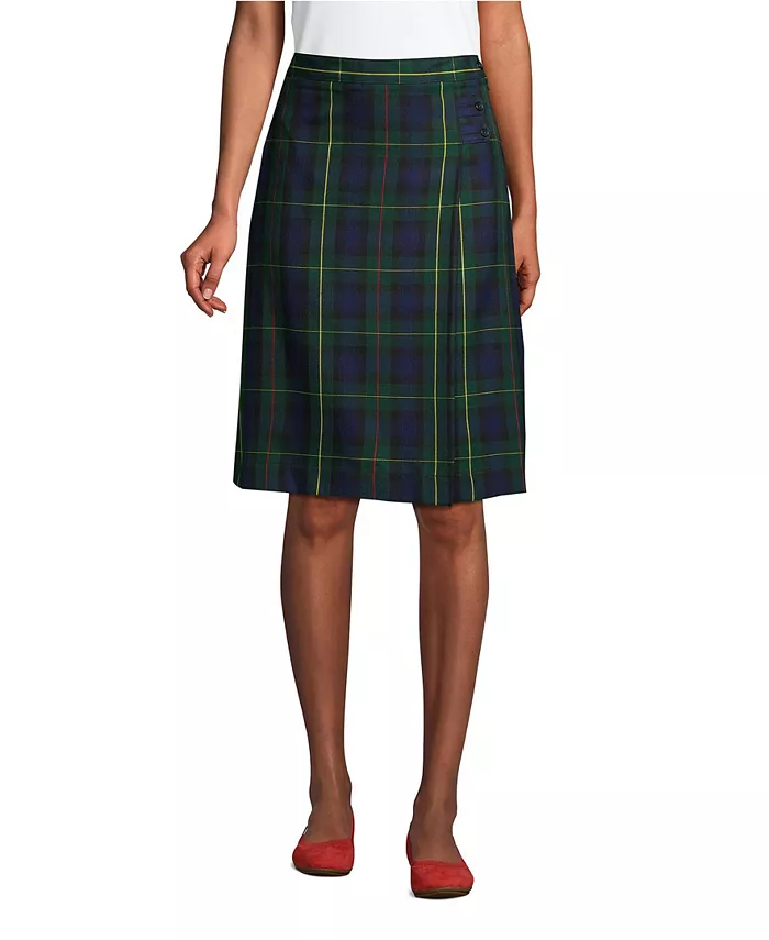 Женская клетчатая юбка А-силуэта ниже колена Lands' End, зеленый
Женская клетчатая юбка А-силуэта ниже колена Lands' End, зеленый