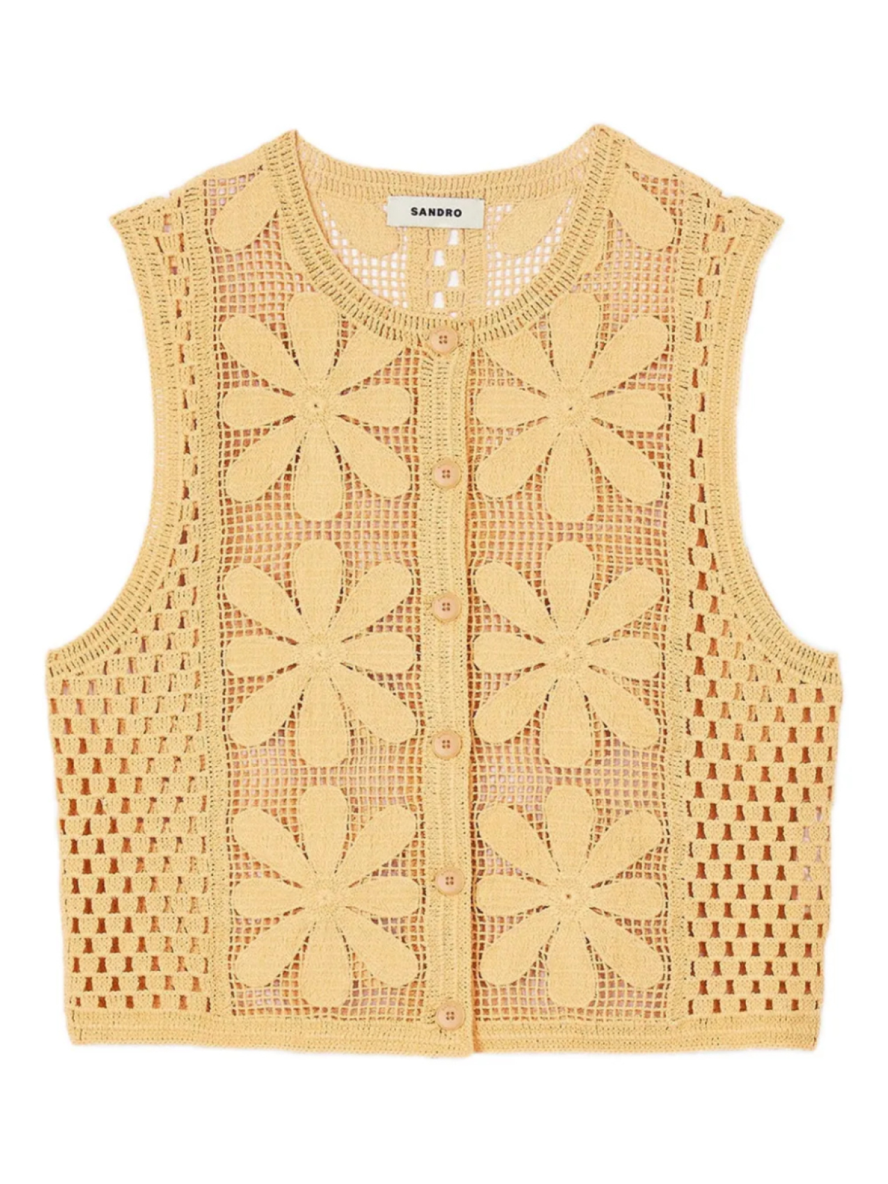Топ крючком SANDRO, желтый
Топ крючком SANDRO, желтый