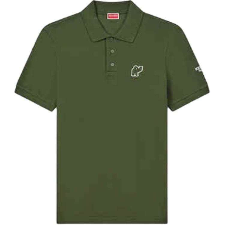 Поло с вышивкой Elephant KENZO, серый/коричневый хаки
Поло с вышивкой Elephant KENZO, серый/коричневый хаки