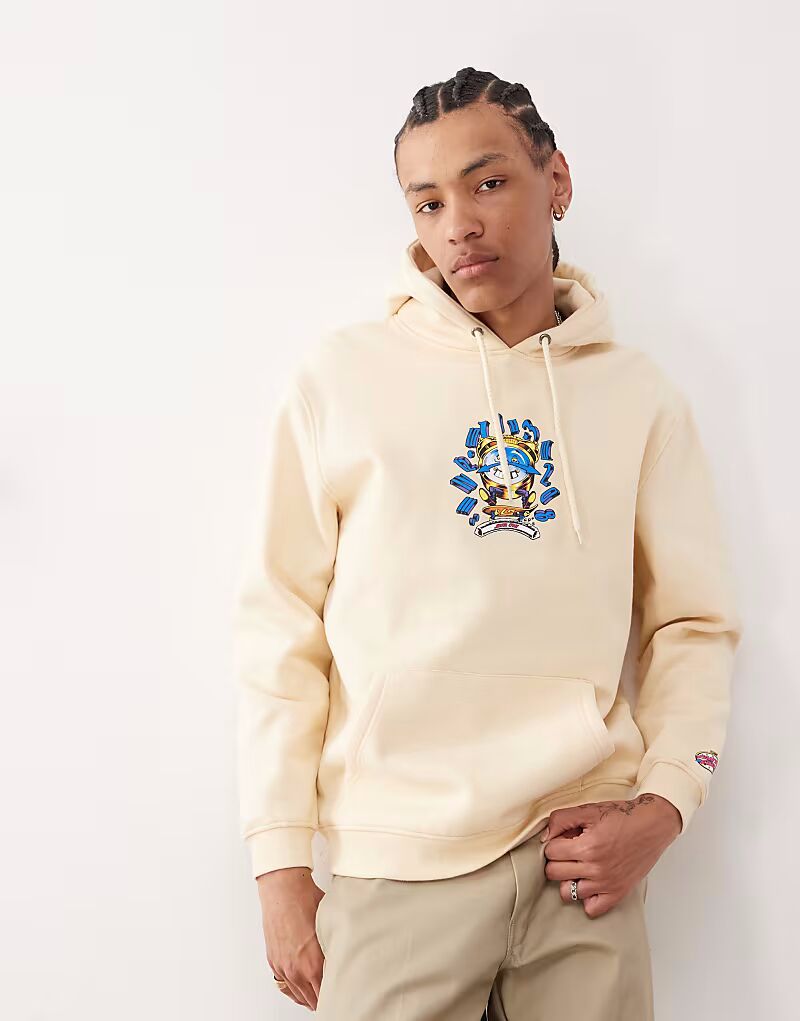 Толстовка с капюшоном Santa Cruz All Round с графическим логотипом часов бежевого цвета 
Толстовка с капюшоном Santa Cruz All Round с графическим логотипом часов бежевого цвета