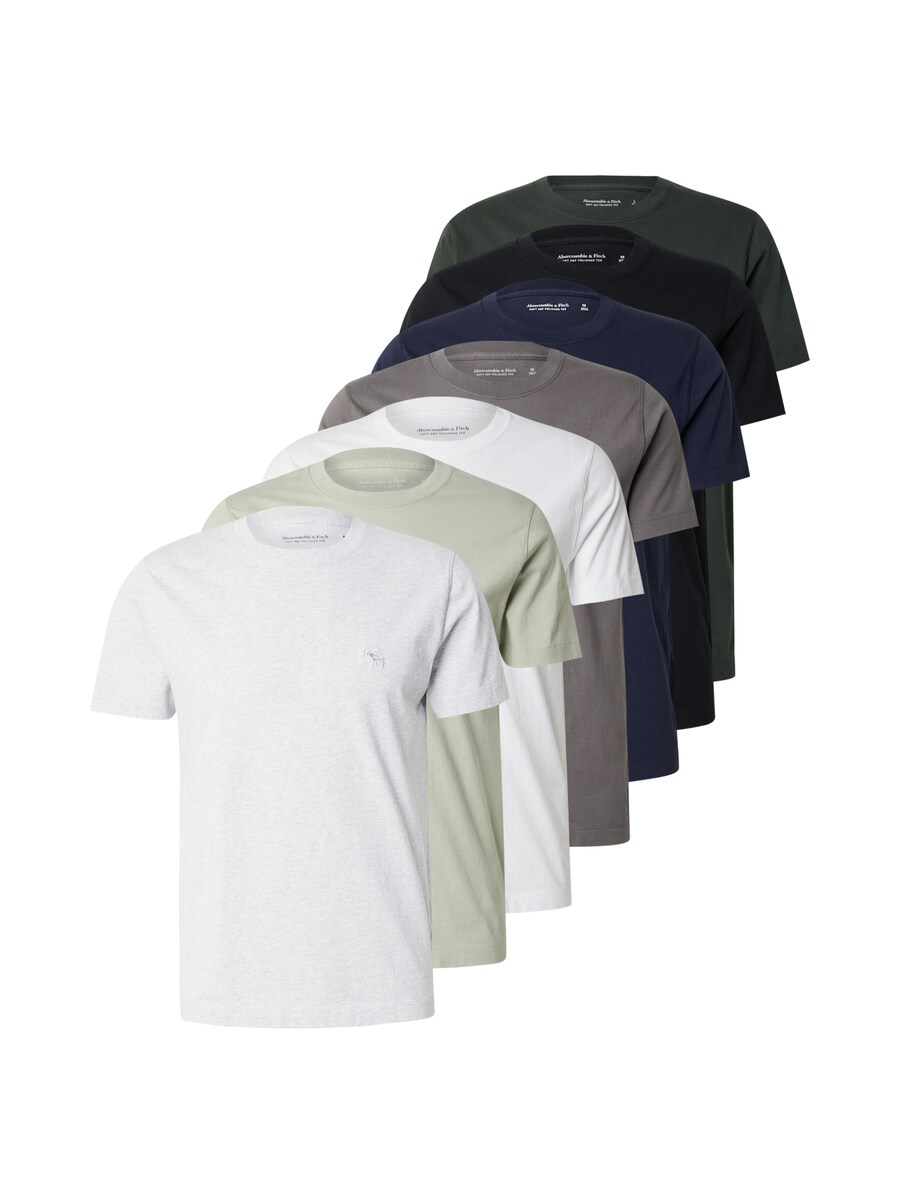 Футболка Abercrombie & Fitch, marine blue/Dark grey/mottled grey/Pastel green/Dark green/Black/White
Футболка Abercrombie & Fitch, marine blue/Dark grey/mottled grey/Pastel green/Dark green/Black/White