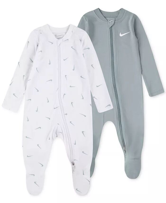Комбинезон Baby Essentials из вискозы с длинными рукавами и закрытыми стопами, 2 шт. в упаковке Nike, зеленый
Комбинезон Baby Essentials из вискозы с длинными рукавами и закрытыми стопами, 2 шт. в упаковке Nike, зеленый