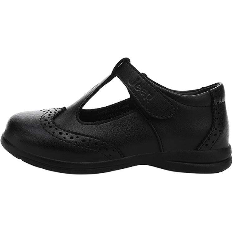 Нескользящие, устойчивые к истиранию, увеличивающие рост, низкие кожаные туфли для детей Jeep, черный 
Нескользящие, устойчивые к истиранию, увеличивающие рост, низкие кожаные туфли для детей Jeep, черный