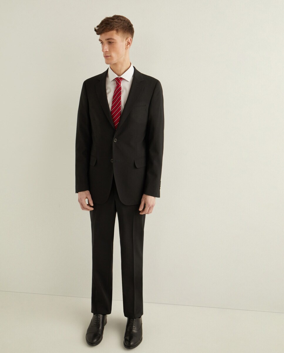 Черный мужской пиджак из гладкой шерсти Florentino, черный
Черный мужской пиджак из гладкой шерсти Florentino, черный