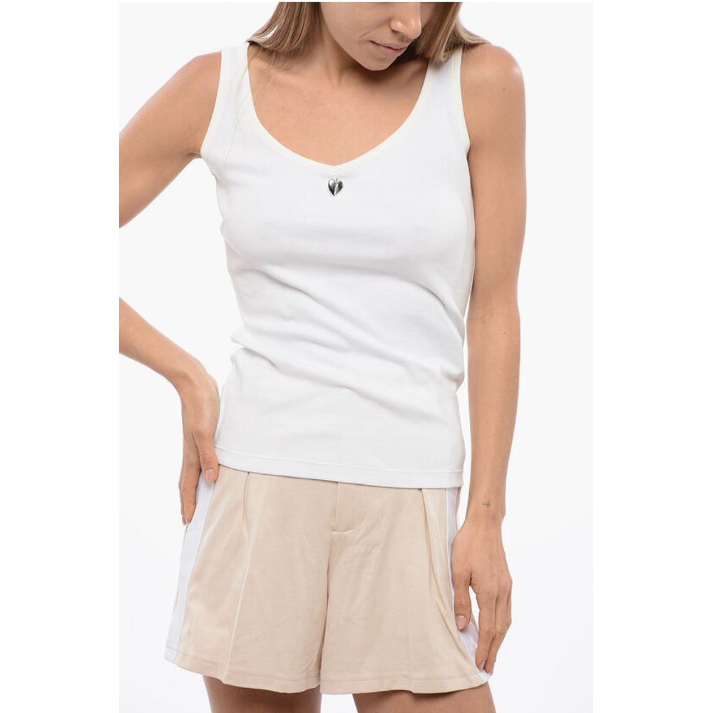 Топ GAYA в рубчик с аппликацией в виде сердца John Richmond, White
Топ GAYA в рубчик с аппликацией в виде сердца John Richmond, White