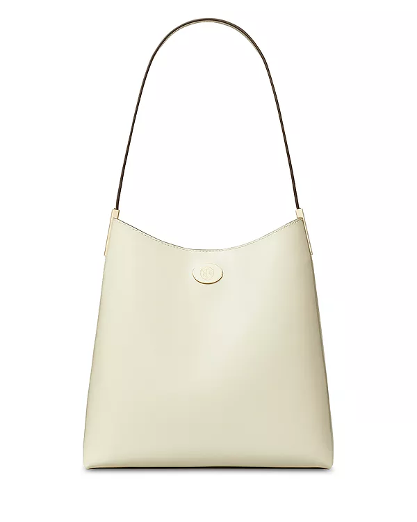 Кожаная сумка-хобо Robinson spazzolato Tory Burch, белый
Кожаная сумка-хобо Robinson spazzolato Tory Burch, белый