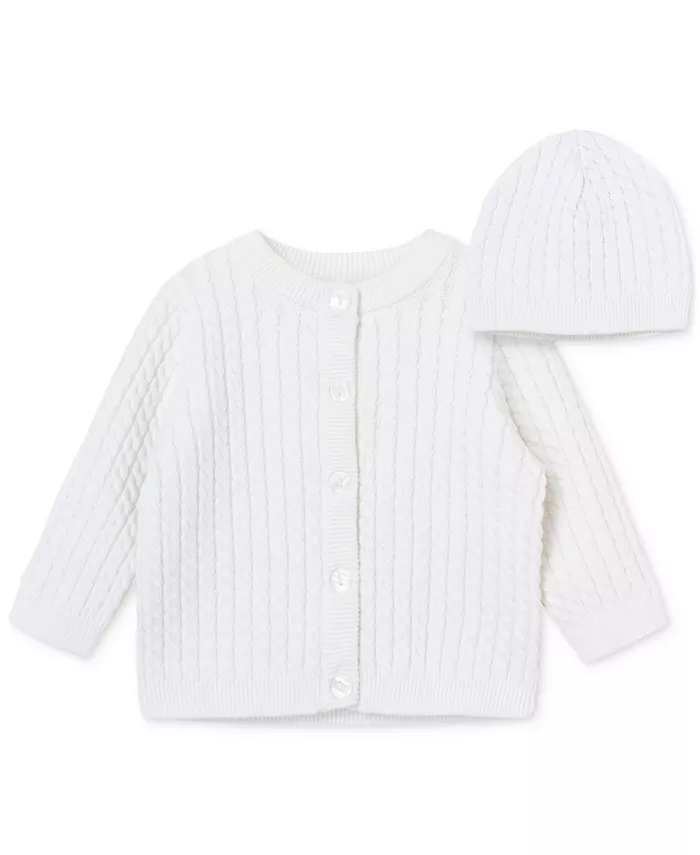 Детский кардиган и шапочка из хлопка с рельефным узором, комплект из 2 предметов Little Me, белый
Детский кардиган и шапочка из хлопка с рельефным узором, комплект из 2 предметов Little Me, белый