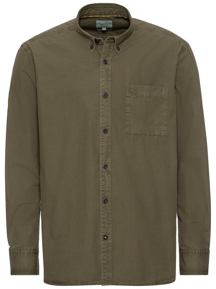 Рубашка обычного кроя на пуговицах CAMEL ACTIVE, оливковый 
Рубашка обычного кроя на пуговицах CAMEL ACTIVE, оливковый